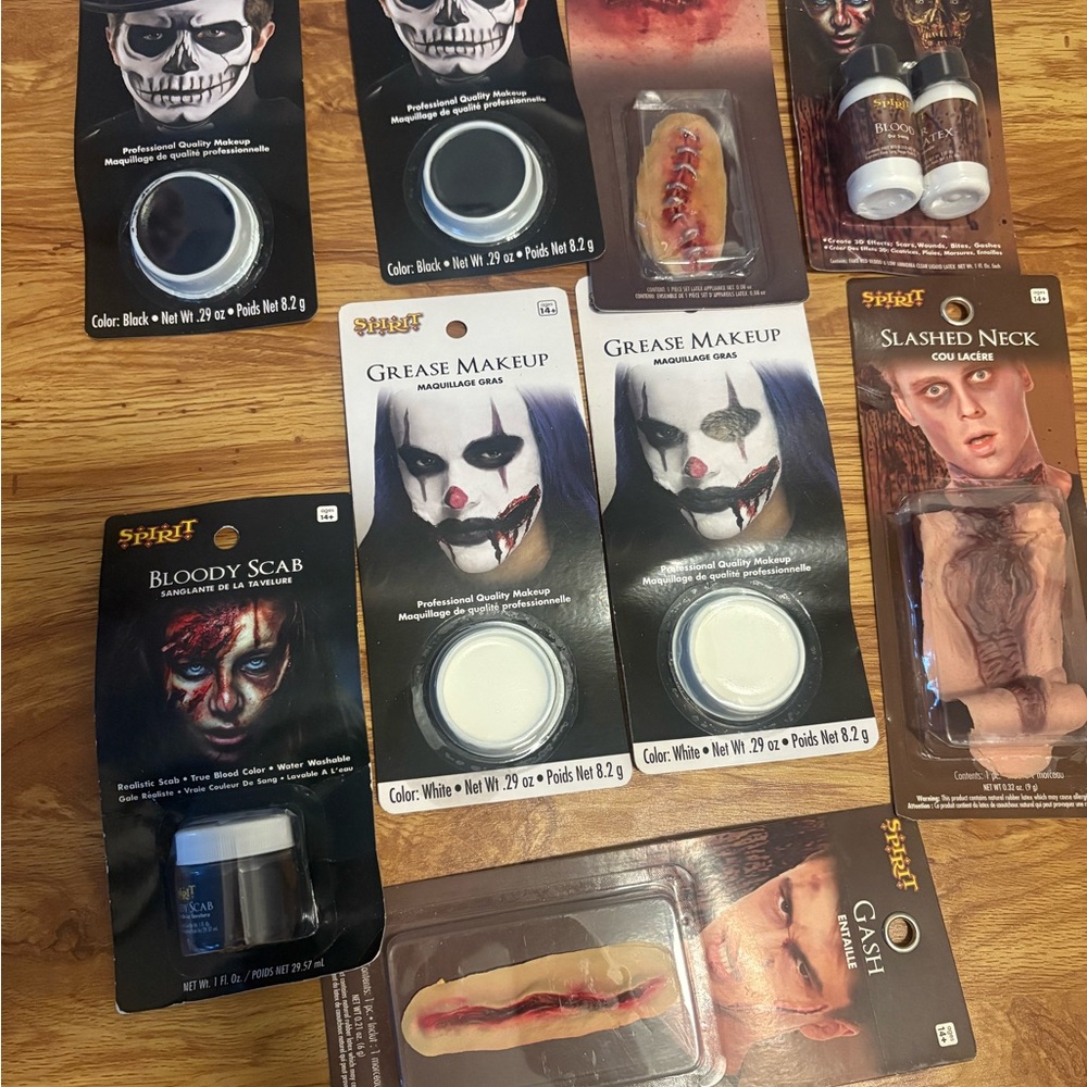 Spirit Halloween Makeup and Prosthetics Set